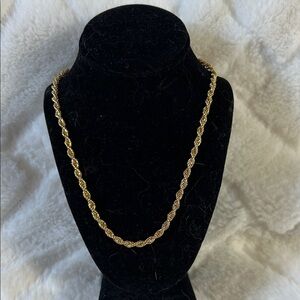 Monet Twisted Gold Necklace 24”